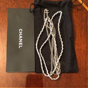 NEW, AUTHENTIC CHANEL Chain, Silver